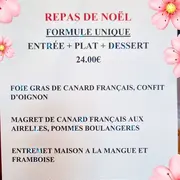 Menu de Noël au Moderne