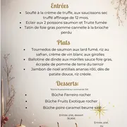 Menu de Noël et box apéritif à partager