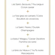 MENU DE NOEL - L'instant Millénaire