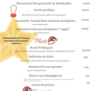 Menu de Noël - Pommary 2025