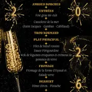 Menu de saint sylvestre de la guinguette de Neufont