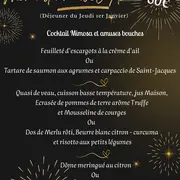 Menu du Nouvel An