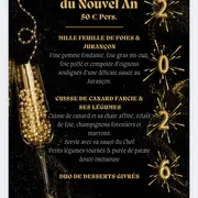 Menu du Nouvel An à Léontine