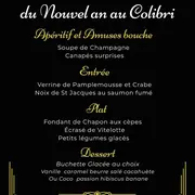 Menu du Nouvel An au Colibri