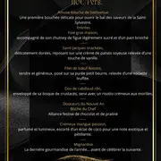 Menu du Nouvel An - Réveillon de la Saint Sylvestre