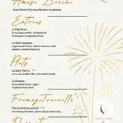 Menu du réveillon du Nouvel An à l'Esprit du Causse