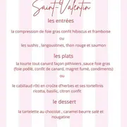 Menu Saint-Valentin à enporter de chez Bop