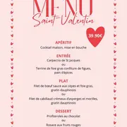 Menu Saint-Valentin au Comptoir de l'Adour