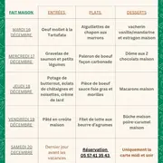 Menus de Noël au restaurant Le Victor Hugo