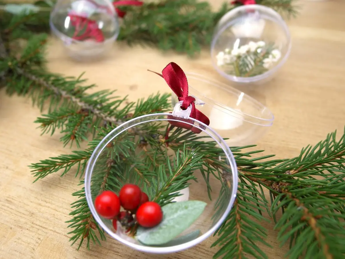 Mercredi créatif boule de Noël végétale