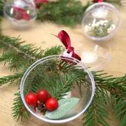 Mercredi créatif boule de Noël végétale