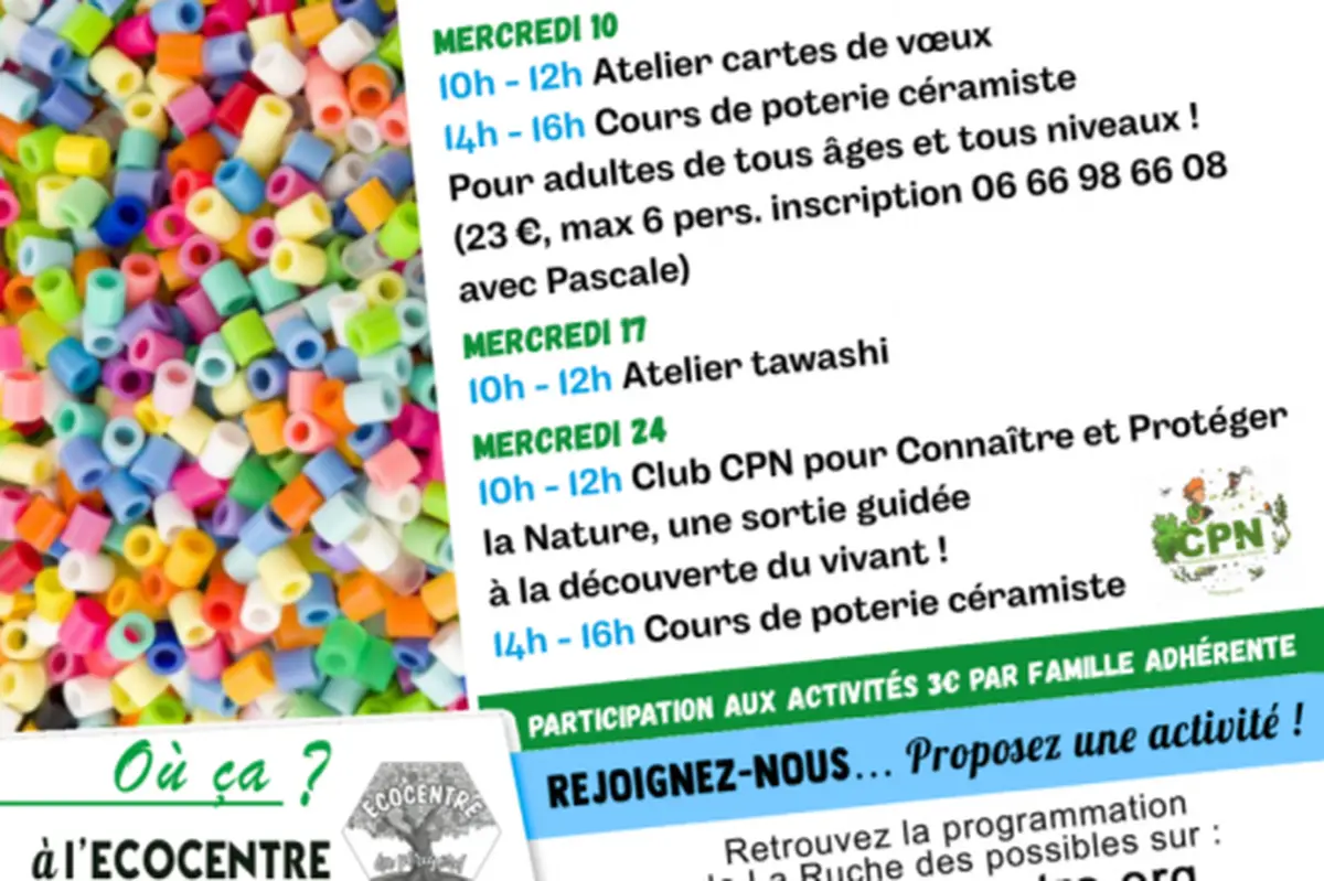 Mercredi en famille : atelier Tawashi