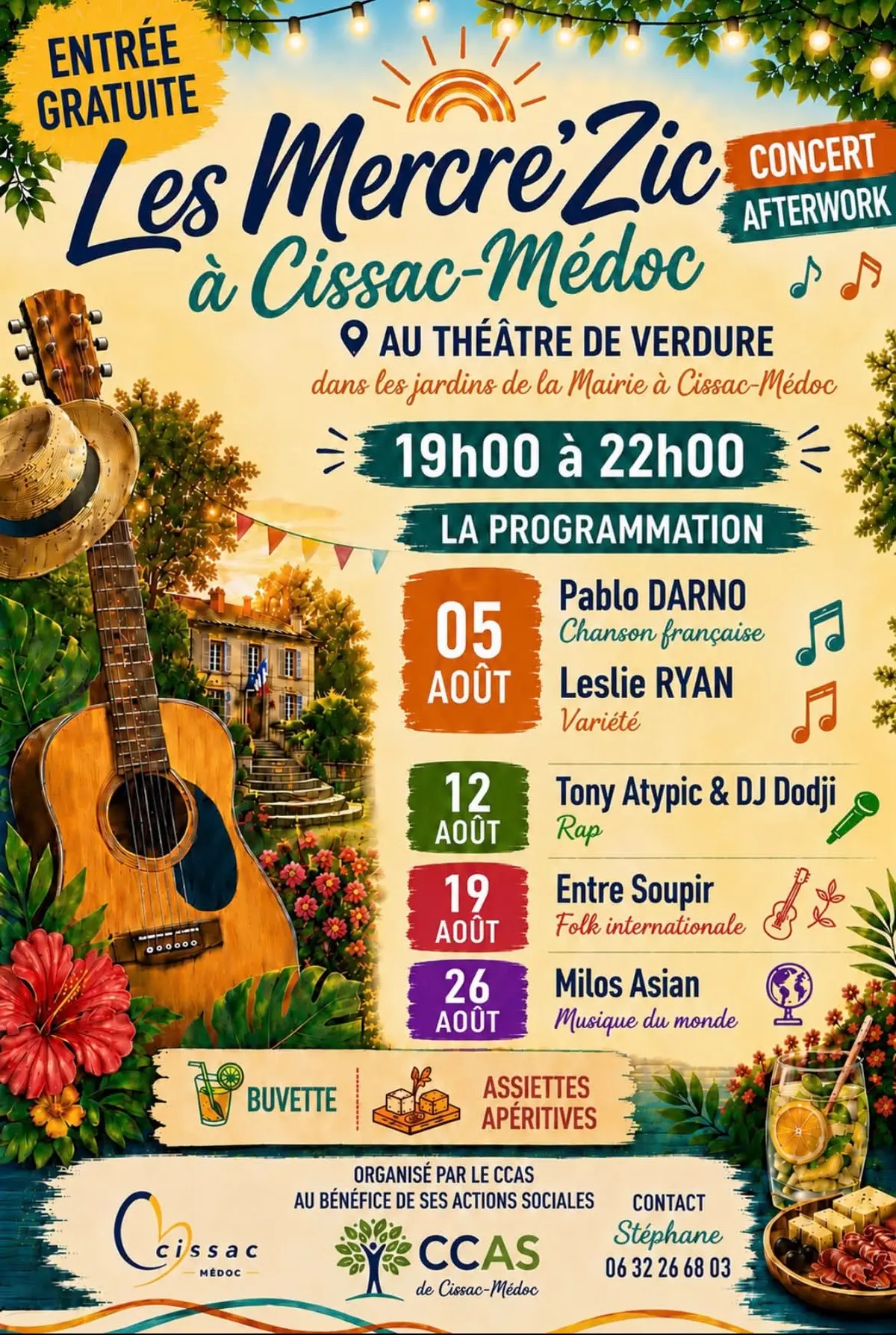 Mes Mercre'Zic à Cissac-Médoc
