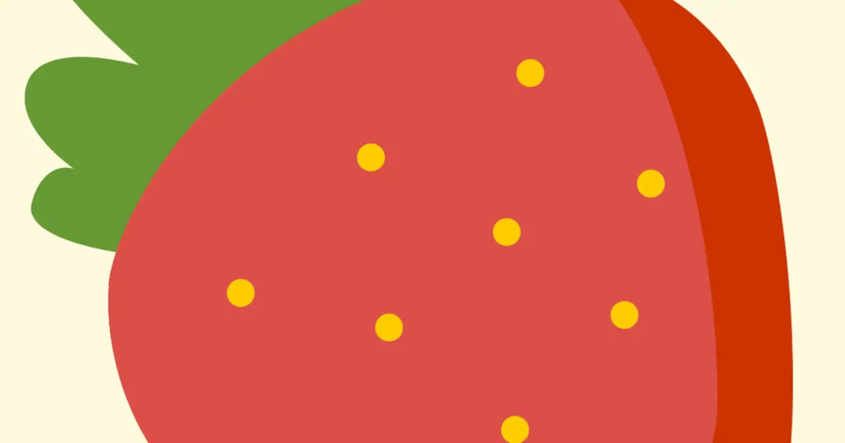 Miam une fraise !