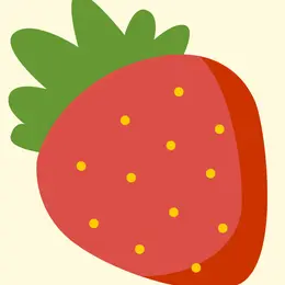 Miam une fraise !