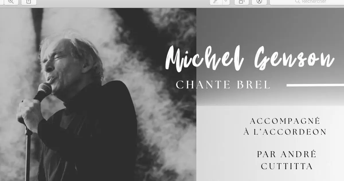 Michel Genson, chante Brel au Quai !