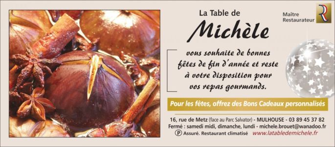 Restaurant la Table de Michèle à Mulhouse