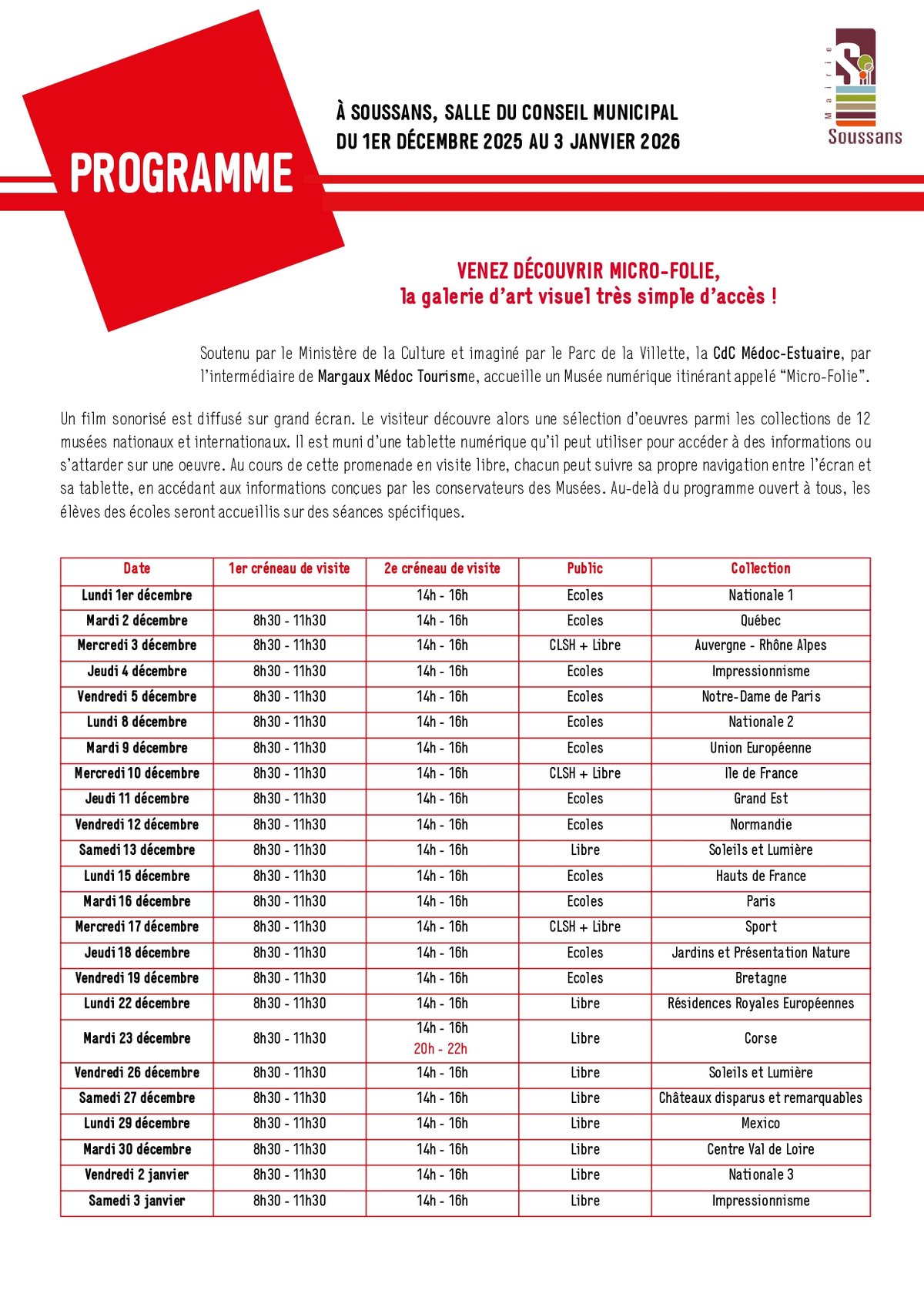 Micro-Folie à Soussans