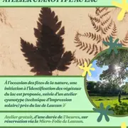 Micro-Folie : Atelier Anthotype au lac