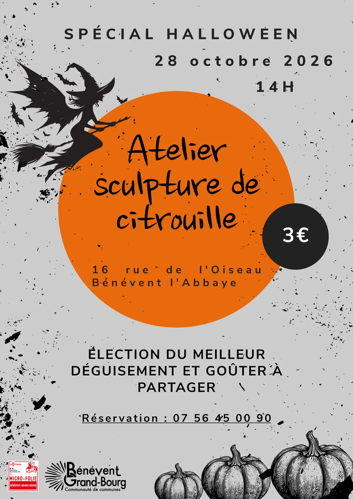 Micro-Folie : Atelier Scupture de Citrouille