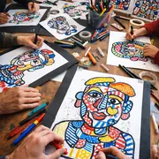 Micro-folie, créer ton autoportrait à la manière de Jean Dubuffet