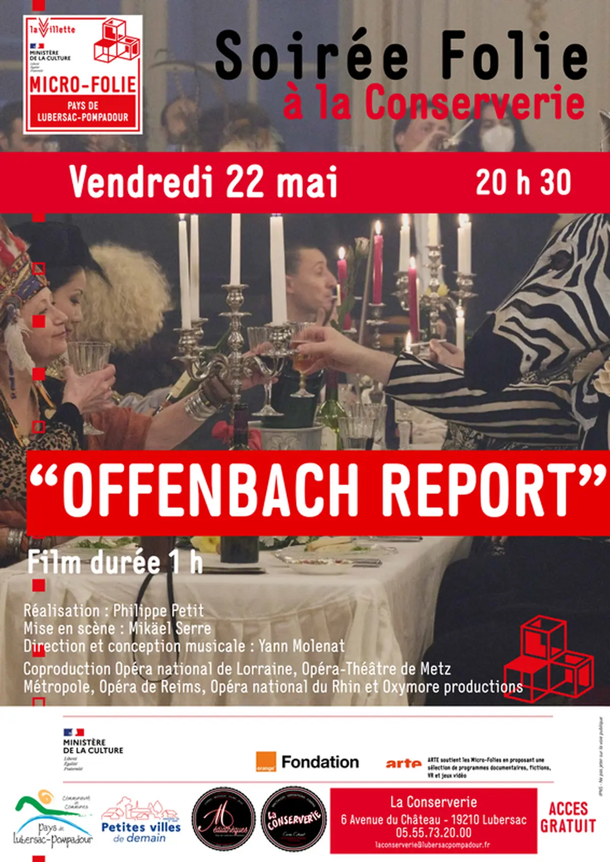 Micro-Folie : Soirée Folie - Projection de Offenbach Report