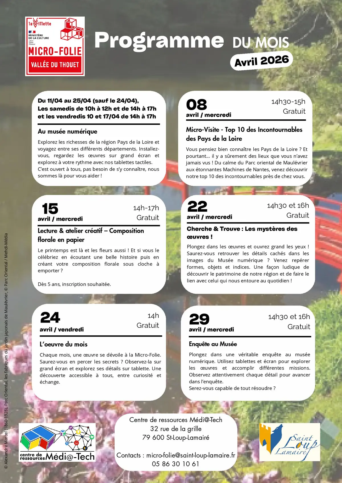 Micro-visite : Top 10 des incontournables des Pays de la Loire, à la Micro Folie Vallée du Thouet