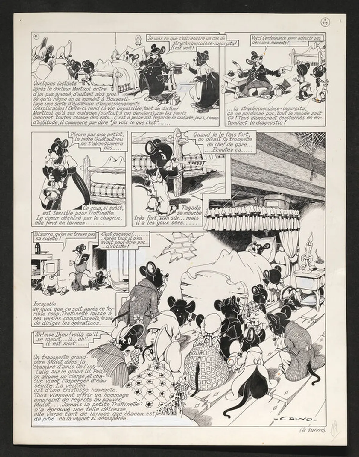 Midi au musée : Autour des planches originales d'Edmond Calvo à Niort