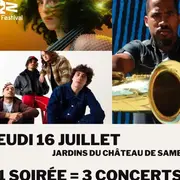 MILLAU JAZZ FESTIVAL | Soirée du Jeudi 16 juillet | 19H00 | 1 Soirée = 3 Concerts : Louise Knobil Trio (19h) + AMG (21h) + James Brandon Lewis Quartet (22h30)