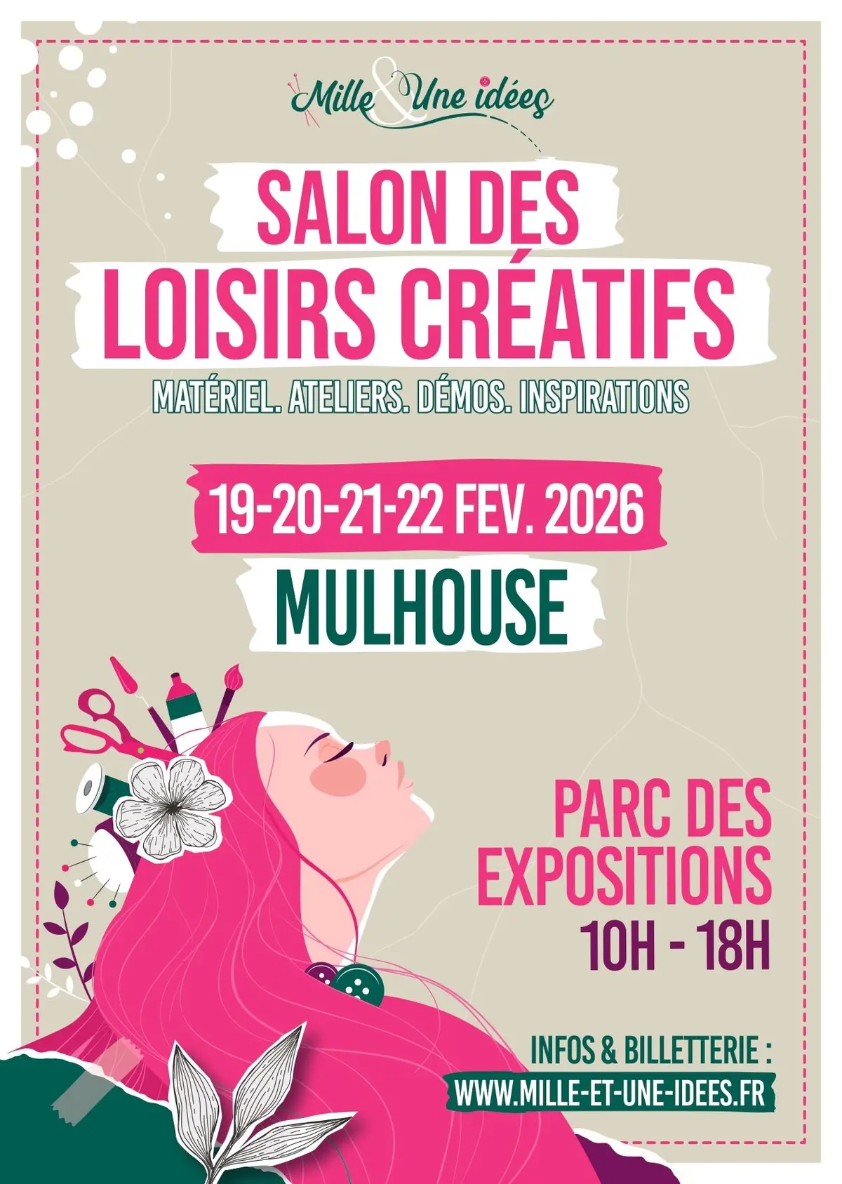 Le salon des loisirs créatifs à Mulhouse en février 2026