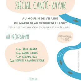 Mini-camps spécial canoë/kayak