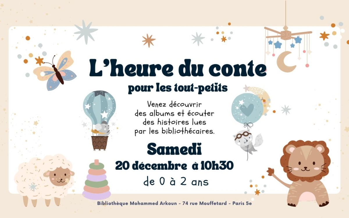 Mini heure du conte pour les tout-petits