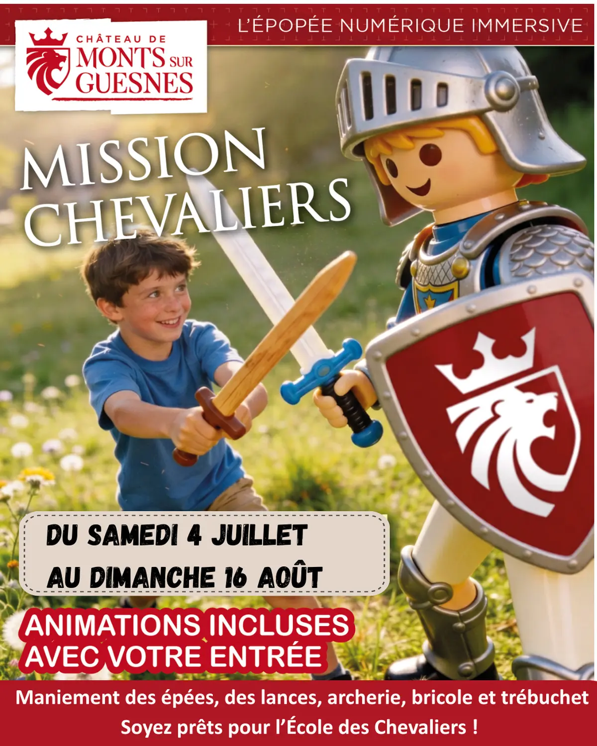 Mission Chevaliers au Château de Monts-sur-Guesnes