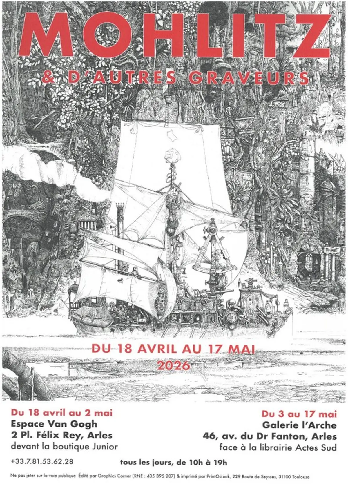 Mohlitz & d'autres graveurs à l'espace Van Gogh