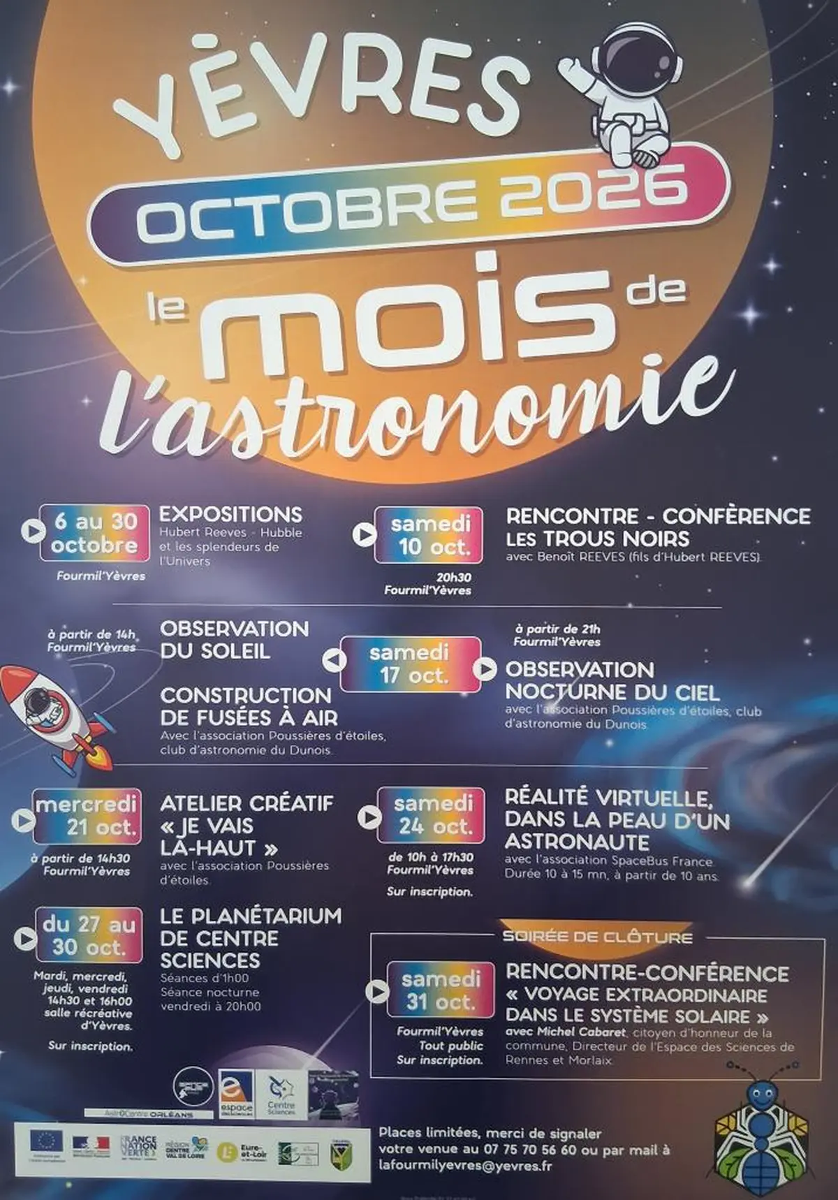 Mois de l'astronomie - Atelier créatif Je vais là-haut
