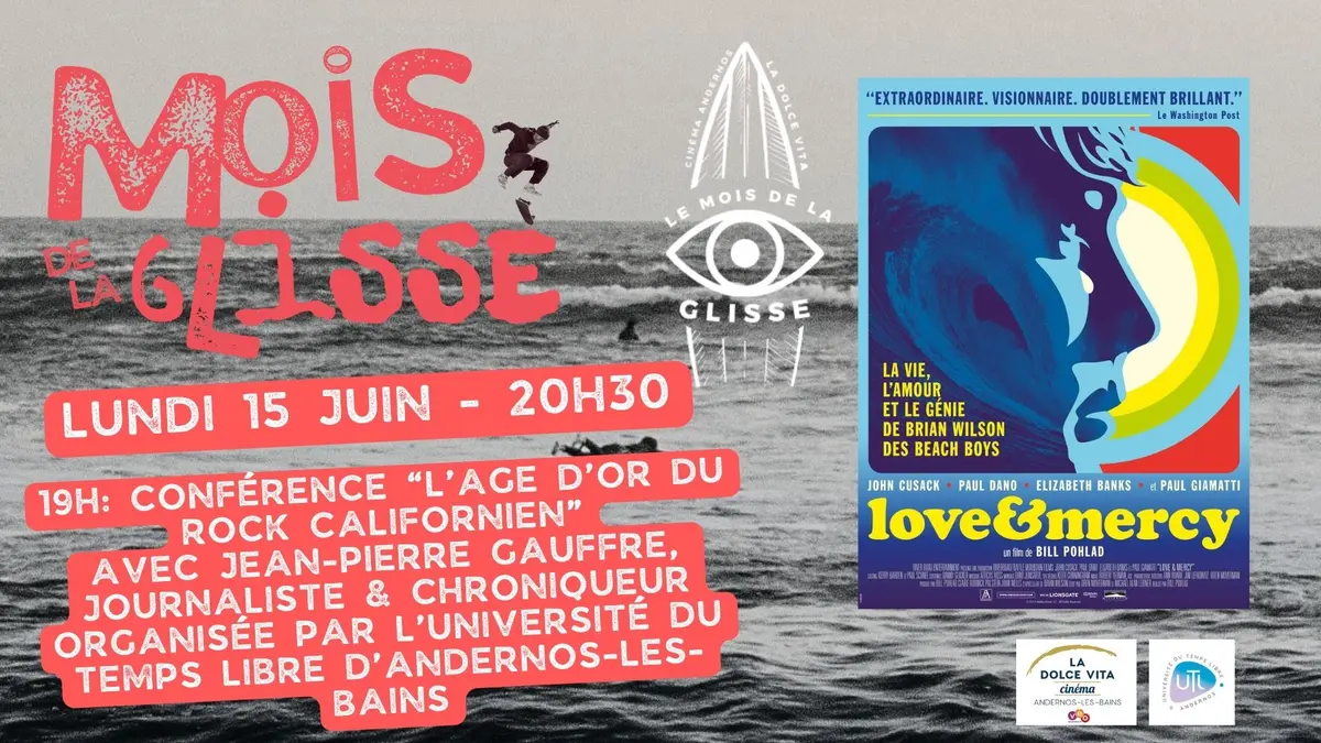 Mois de la Glisse :  Projection du film Love & Mercy