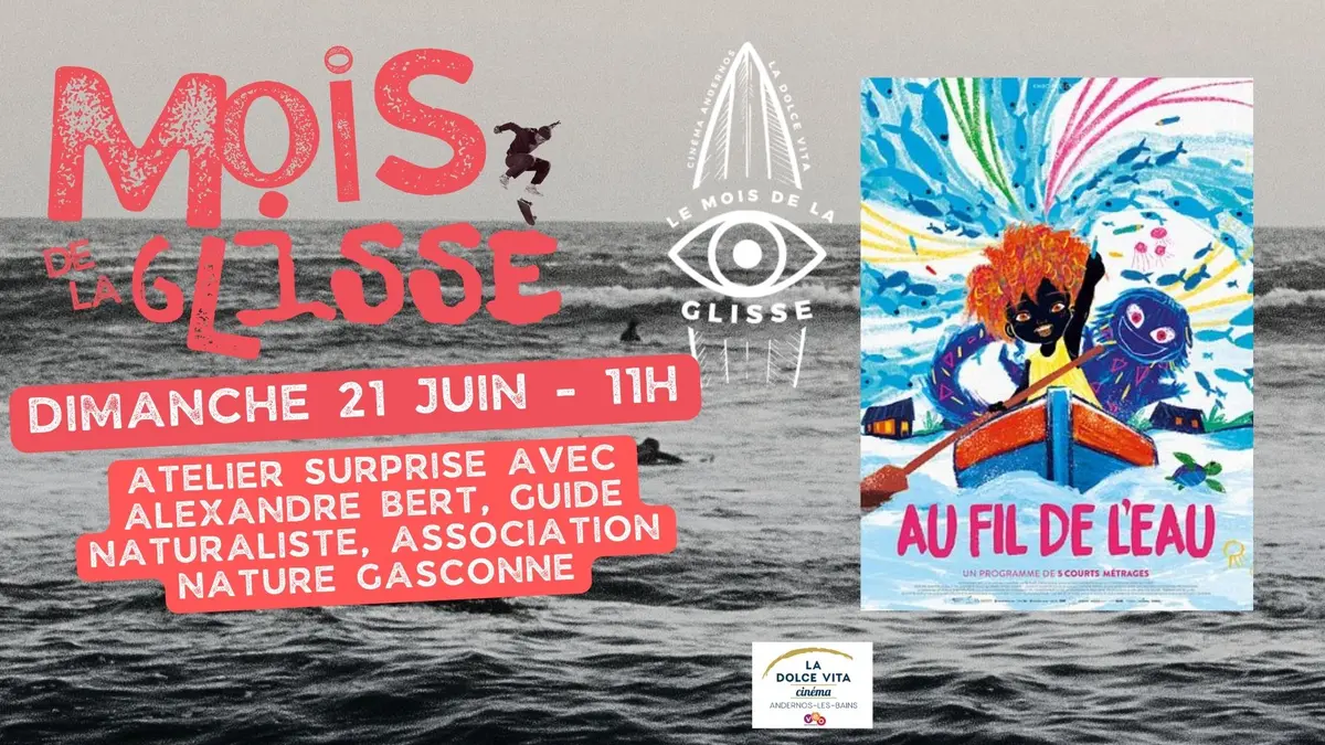 Mois de la Glisse :  Projection du programme de courts métrages d'animation Au fil de l'eau