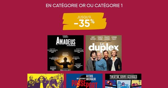 Moli&egrave;res 2026 : deux spectacles nomm&eacute;s &agrave; prix r&eacute;duit jusqu'au 29 avril