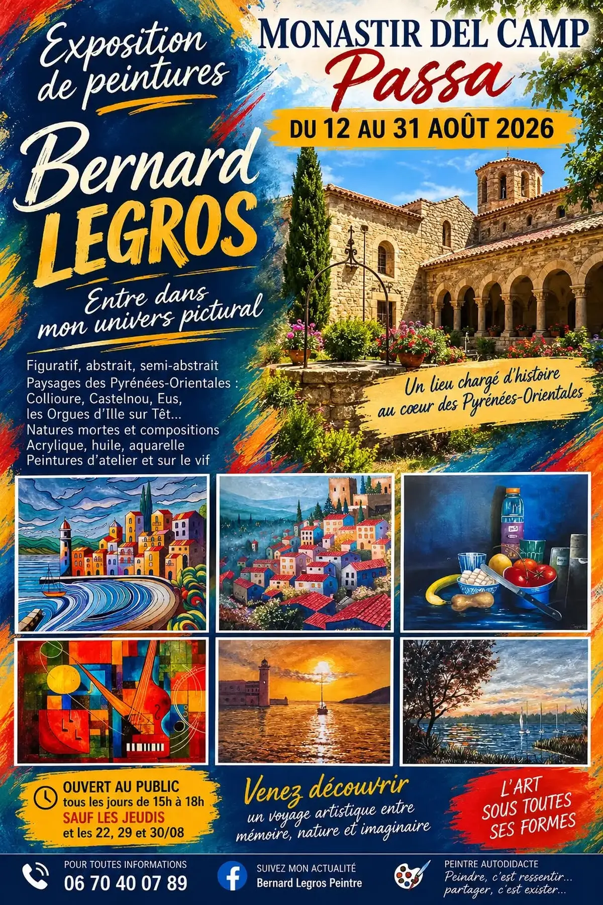 Monastir Del Camp - Exposition Berndard Legros
