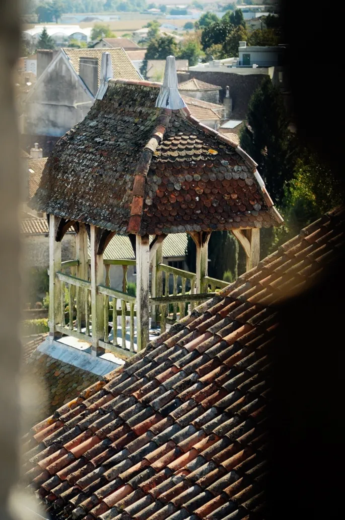 Montée au clocher de l'abbatiale de Saint-Sever