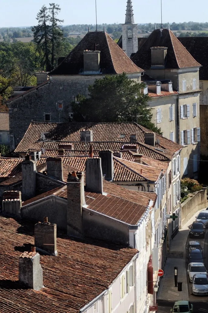 Montée au clocher de l'abbatiale  de Saint-Sever