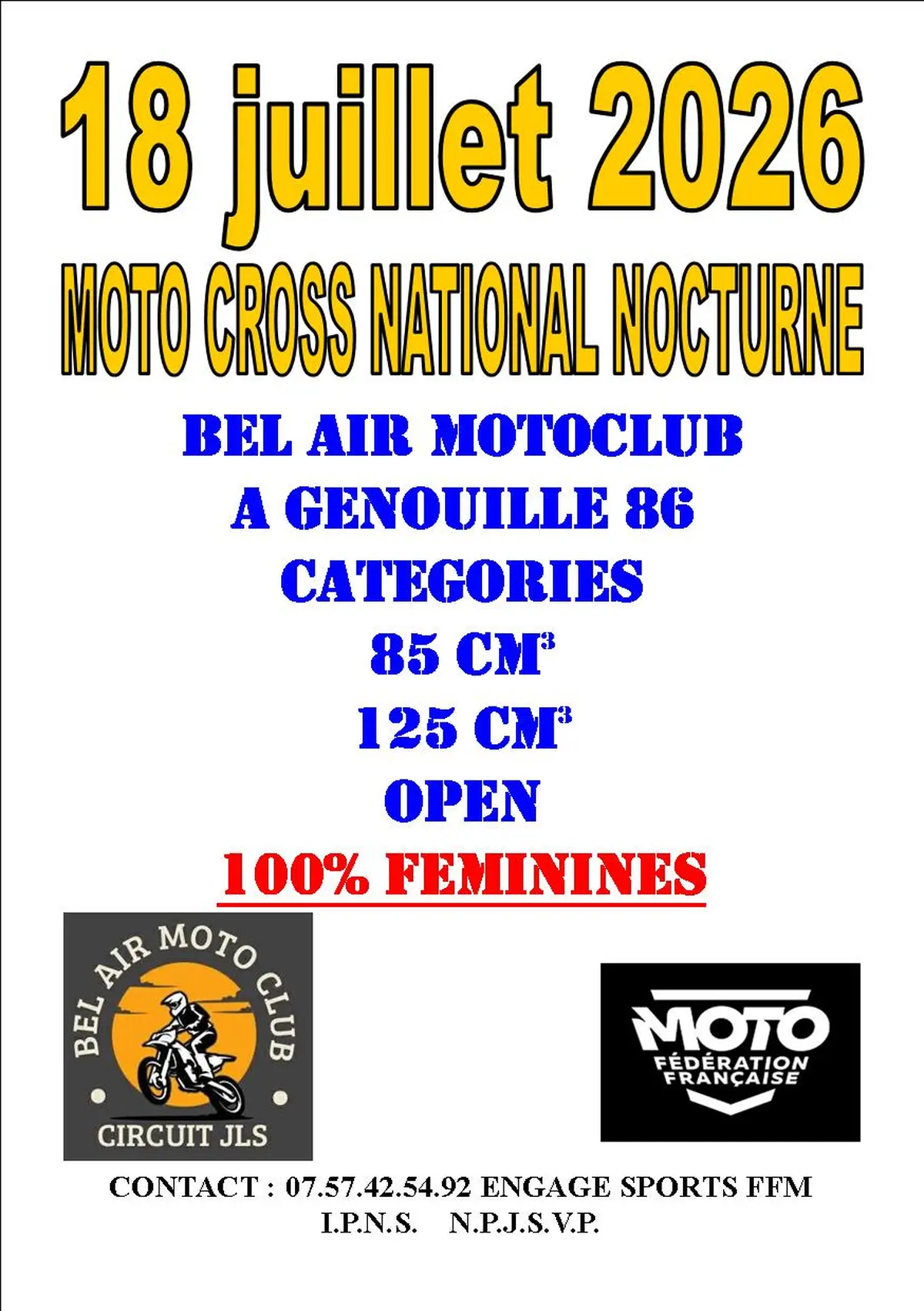 Motocross nocturne de Bel Air