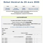 MSA et ASEPT :  Débat théatral  Point(s) d'appui avec spectacle