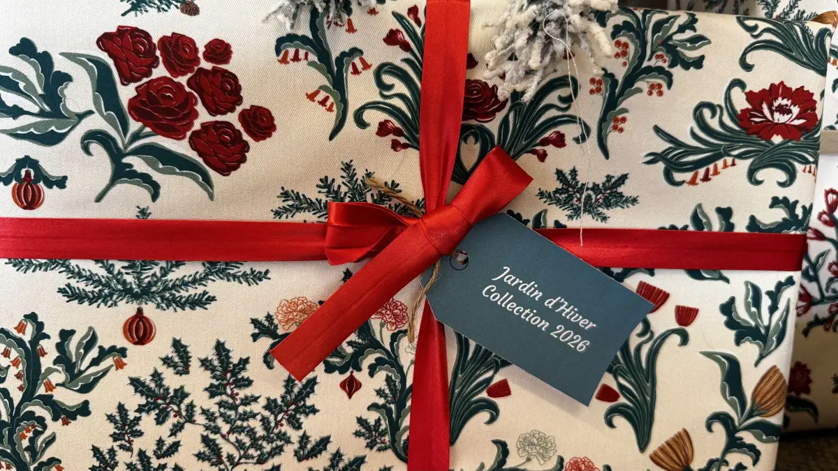 L'&eacute;toffe de No&euml;l 2026, baptis&eacute;e Jardin d'Hiver