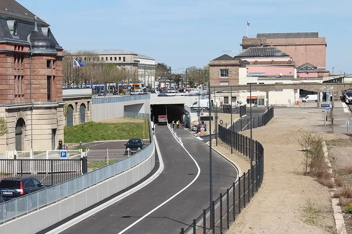 Le tunnel sous le parvis de la gare a été inauguré le 21 avril 2018