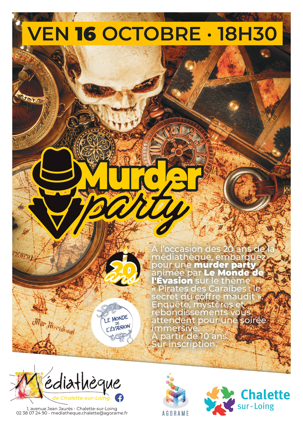 Murder party – 20 ans de la médiathèque