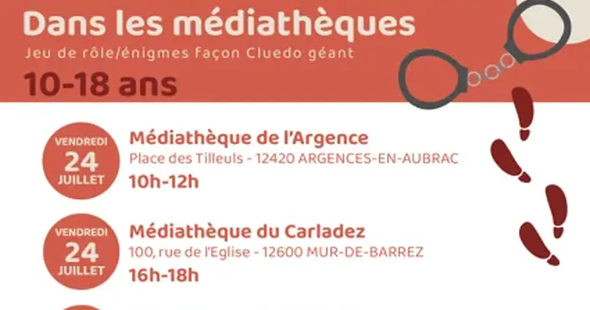Murder Party à la médiathèque de l'Argence