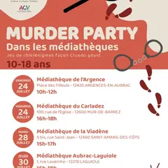 Murder Party à la médiathèque de Laguiole