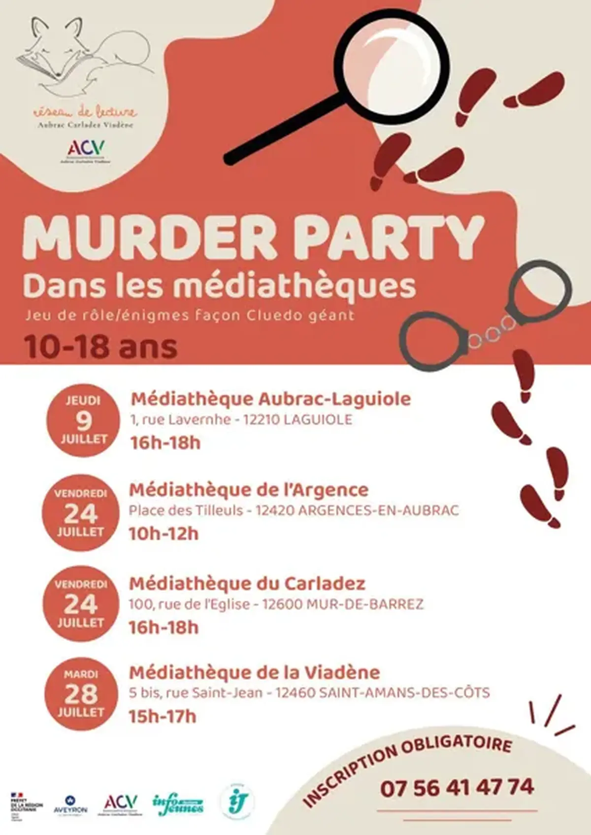 Murder Party à la médiathèque du Carladez
