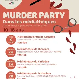 Murder Party à la médiathèque du Carladez